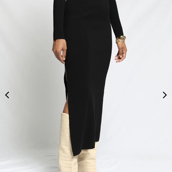 The Range VISCOSE BLENDED KNIT LACED LS CREW DRESS size Small - Picture 7 of 14